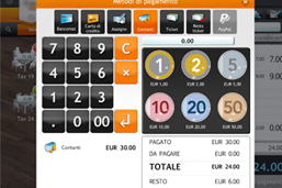 cassa fiscale iPad schermata incasso